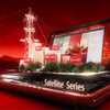 Blur anime Toshiba en rouge dans 7 beaux spots en 3D