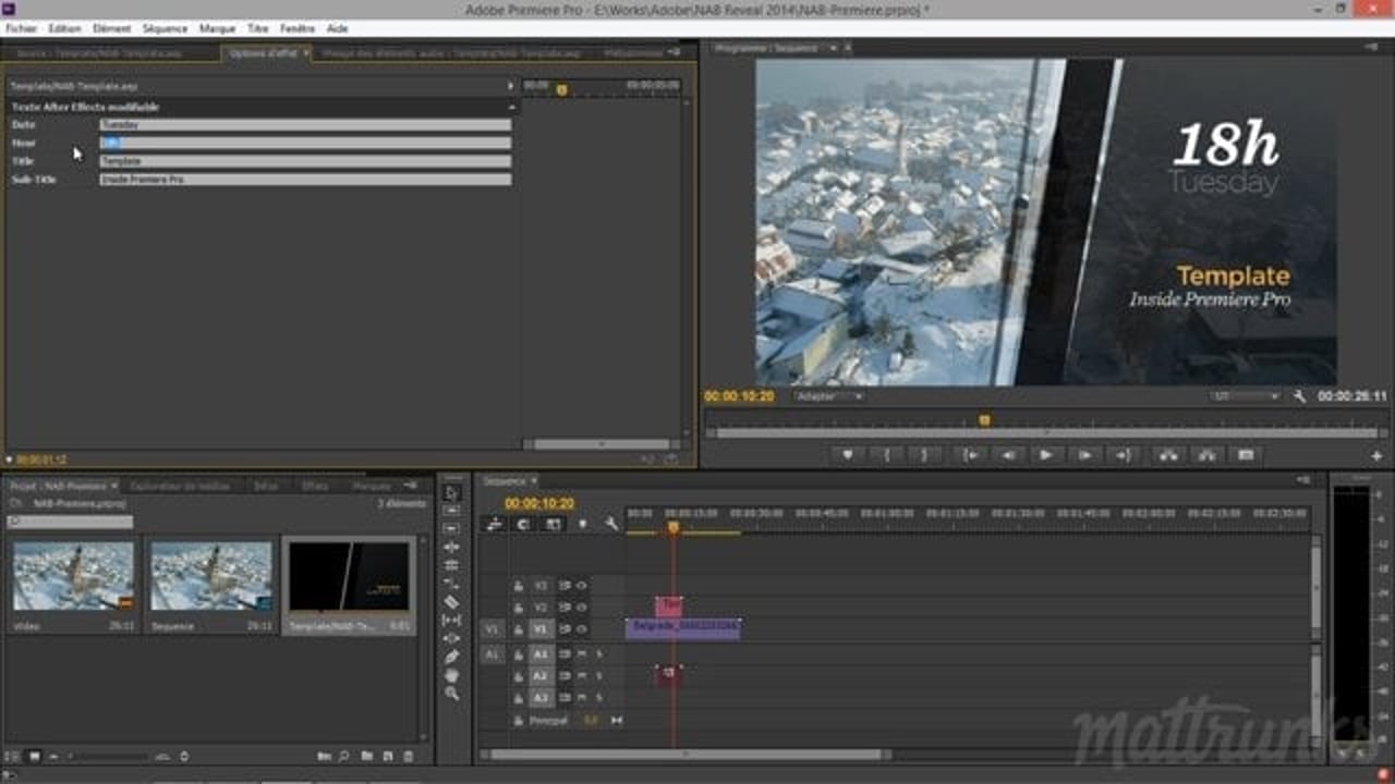Vignette de « After Effects CC - Textes modifiables directement dans Premiere Pro »