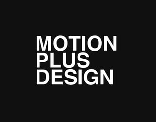 Soirée Motion Plus Design à Paris