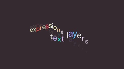 Learn how to use the expressions selector on a text layer