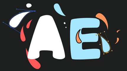 Flying Tears - Create flying drops with simple 2D vector animation