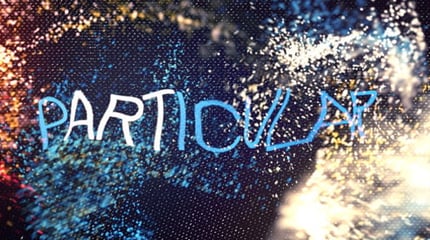 Particular Morphing : éclatement en particules et transitions de logos