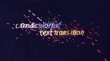 Abstract and destructured transition between your texts