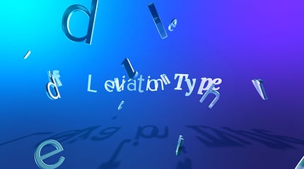 Levitation - Flow of 3D letters