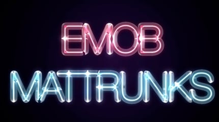 Neon light effects and realistic about the Typo