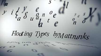 Floating Types - Advanced 3D typography animation