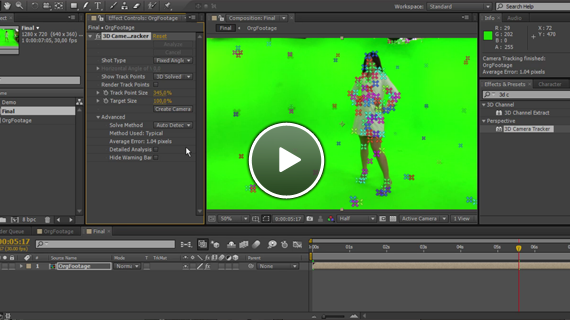 Tracking 3D sur After Effects